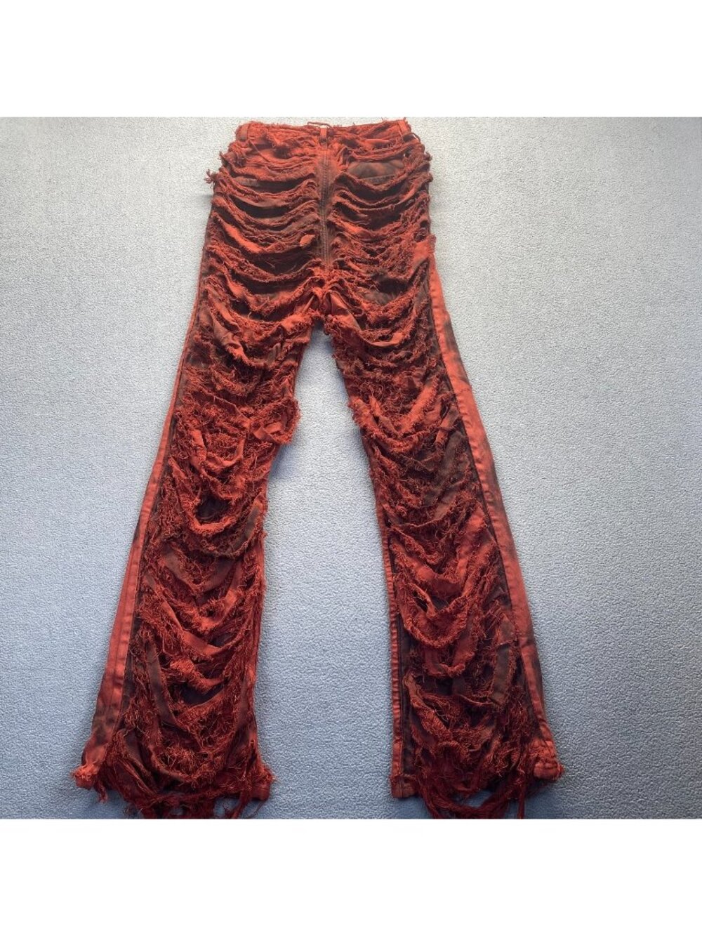 Aphrodite Jeans Womens Size 13(31)Destroyed Skinny Dark orangeWash Stretch Denim